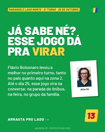 Card 1 do carrossel, abertura