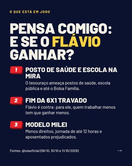 Card 3 do carrossel, o que está em jogo