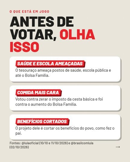 Card 3 do carrossel, o que está em jogo